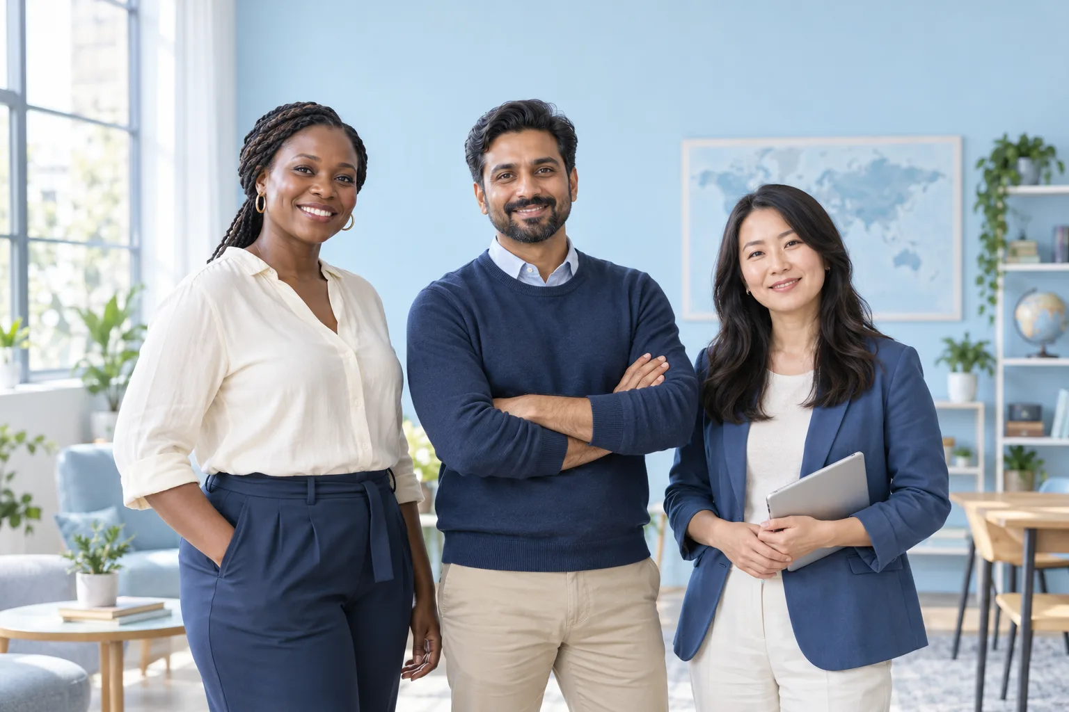 Équipe de formateurs de cultures diverses